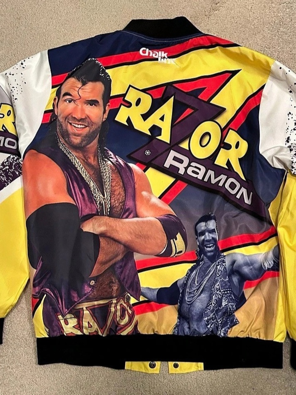 Chalk Line WWE Legends Razor Ramon Bomber Jacket Size Large - Picture 2 of 3
